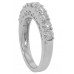 1.50 Ct Round Diamond Wedding Band in Stylish 14 kt White Gold Mounting Rings